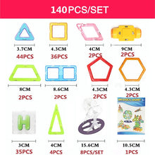 Load image into Gallery viewer, New 180pcs Mini Magnetic Designer Construction Set Model & Building Toy Plastic Magnetic Blocks Educational Toys For Kids Gift