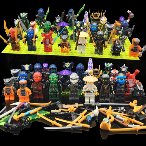 24pcs/lot Ninjago Legoings Building Block Figure Classic Action figures building toys for Children Collecting fun bricks figures