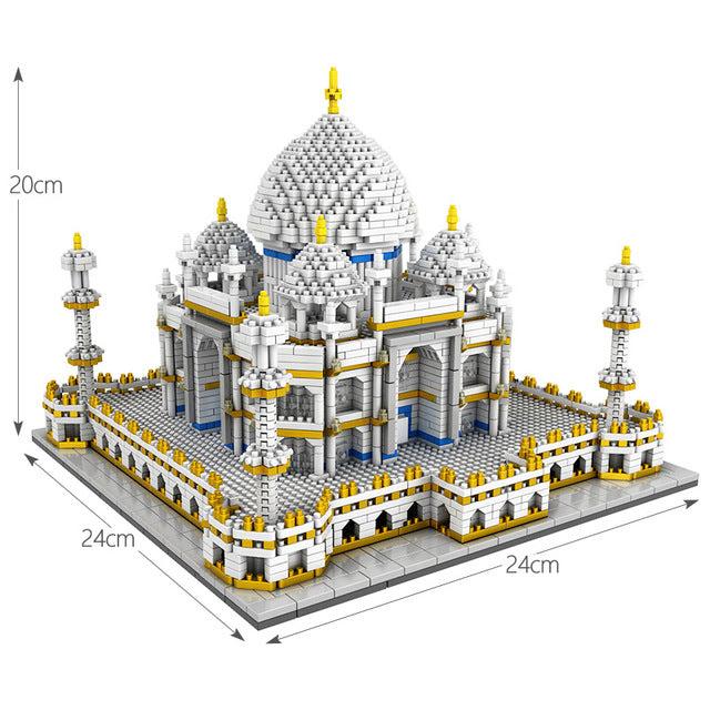 LOZ Mini Blocks World Famous Architecture Taj Mahal 3D Model Building Blocks 3950 Pcs Bricks Creator Educational Toys for Kids