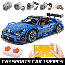 Load image into Gallery viewer, 20005 DHL Technic Motor Car Compatible With MOC-6687 C63 Speed Car Set Building Blocks Bricks App Control RC Car Kids Toys Gift