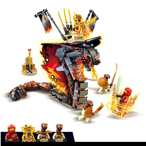 New 2019 Legoinglys Ninjagoed Fire Fang Spinjitzu Building Blocks Kit Bricks Classic Movie Ninja Model Kids Toys for Children