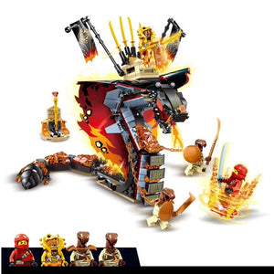 New 2019 Legoinglys Ninjagoed Fire Fang Spinjitzu Building Blocks Kit Bricks Classic Movie Ninja Model Kids Toys for Children