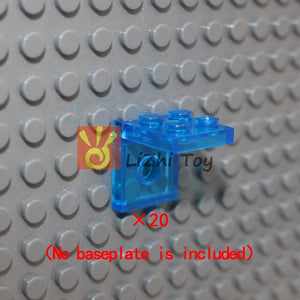 MOC Brick Parts 3456 Minifigure Bracket Inverted 2 X 2  with 2 Holes Classic Piece Building Block Toy Accessory