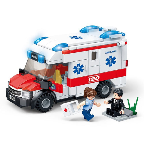 2019 New GUDI City Fire control Series Medical ambulance Building Blocks Model Sets Bricks Classic For Children Toys Kids Gift
