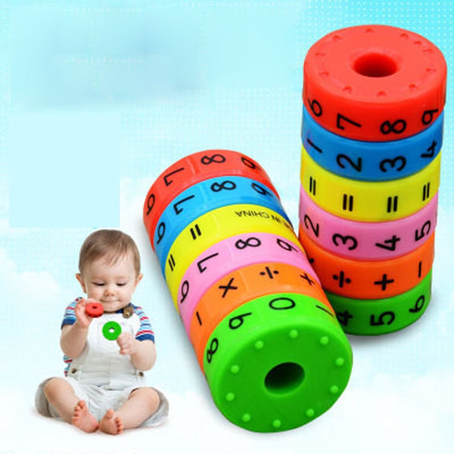 AUTOPS 6pcs/set Multiplication Magnetic Column Figure Arithmetic building blocks Kids Learning Educational Toy for Children