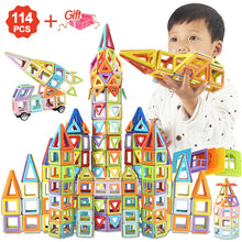 Load image into Gallery viewer, 114pcs To 196PCS Magnetic Blocks Magnetic Designer Building Construction Toys Set Magnet Educational Toys For Children Kids Gift