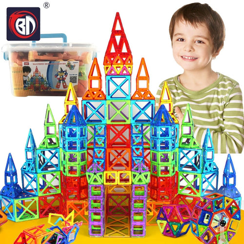 BD 215pcs Magnetic Designer Building Blocks Toys Magnetic Tiles Block Toy For Kids Educational Construction Stacking For Toddler