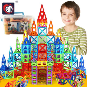 BD 215pcs Magnetic Designer Building Blocks Toys Magnetic Tiles Block Toy For Kids Educational Construction Stacking For Toddler