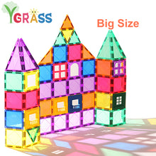 Load image into Gallery viewer, Magnetic Blocks Toys Children&#39;s Magnets Square Building Games Designer Constructor Tiles Bricks Model Educational Toys For Kids